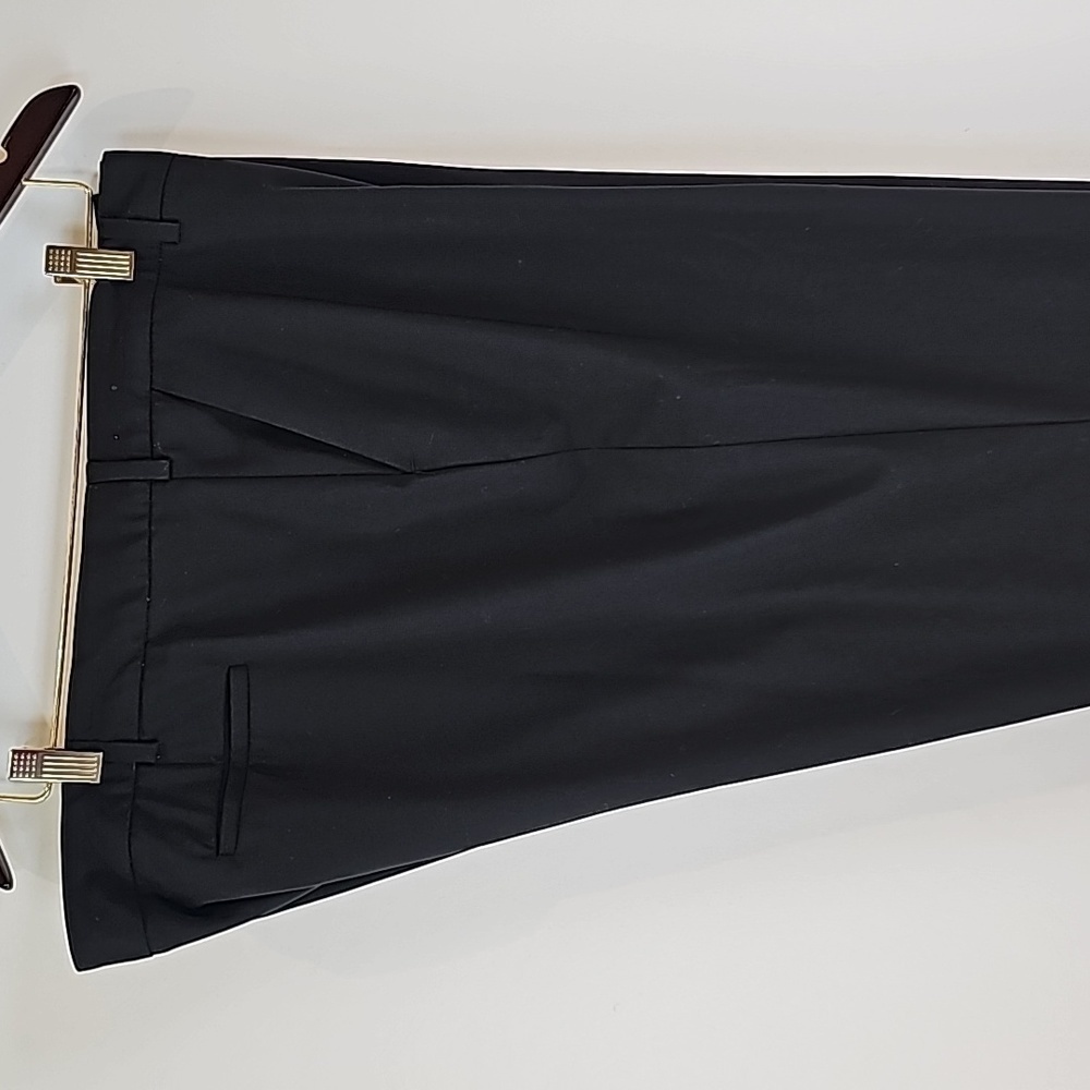 The Outfitters by Lands' End Wool Blend Lined Black Women's Trousers Size 22W